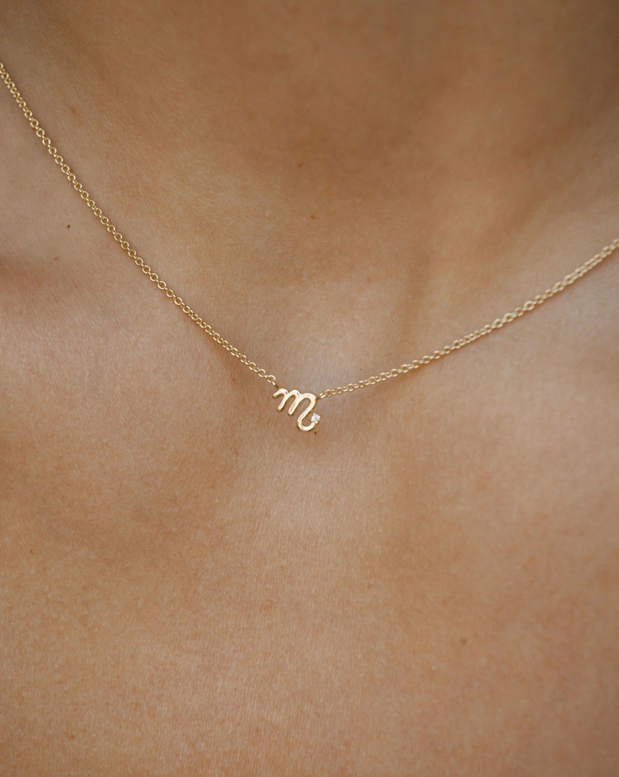 Necklaces YCL Jewels Chokers | Scorpio Symbol Choker