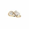 Shop YCL Jewels Engagement Rings | Curve Toi Et Moi Moissanite Ring | 14K Solid Gold