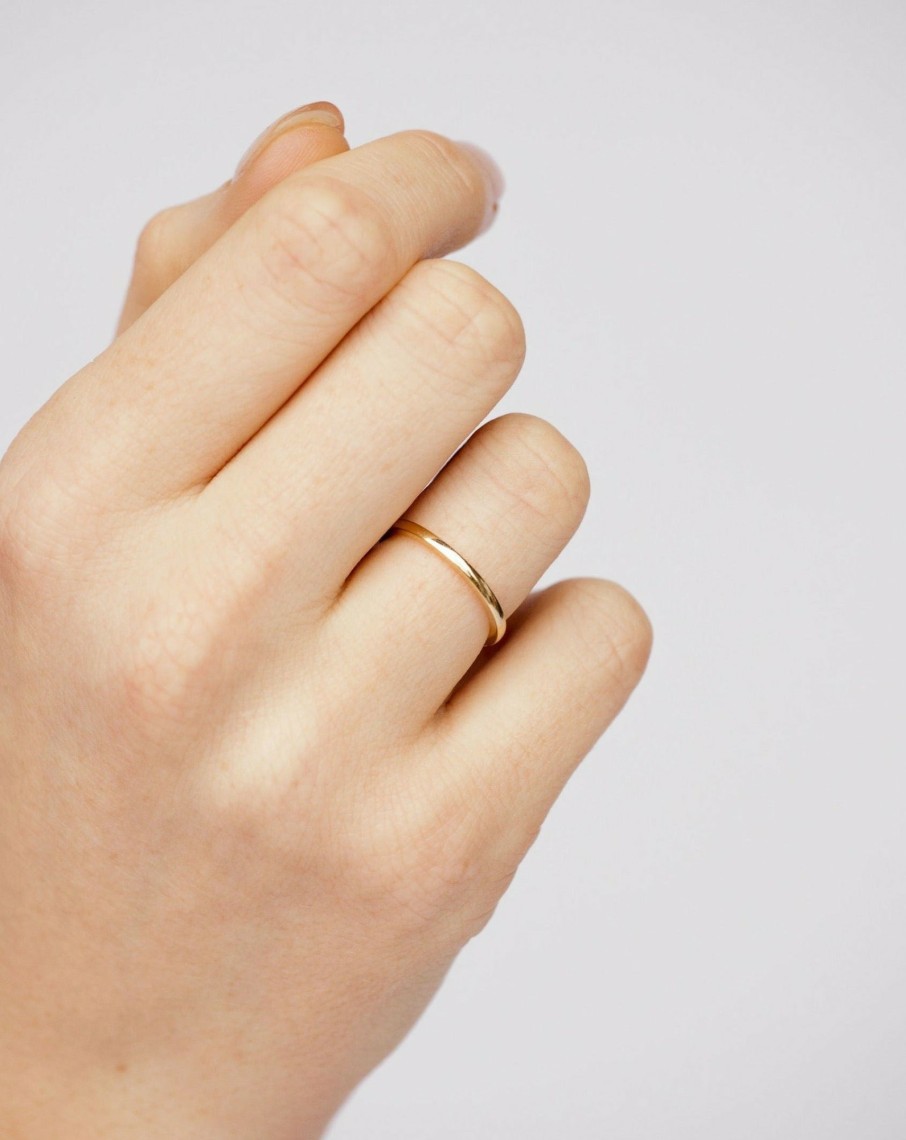 Shop YCL Jewels Custom Rings | 1.5Mm Ring Band | 14K Solid Gold