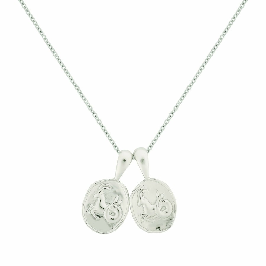 Necklaces YCL Jewels | Capricorn Ii Necklace - Sterling Silver | 2 Small