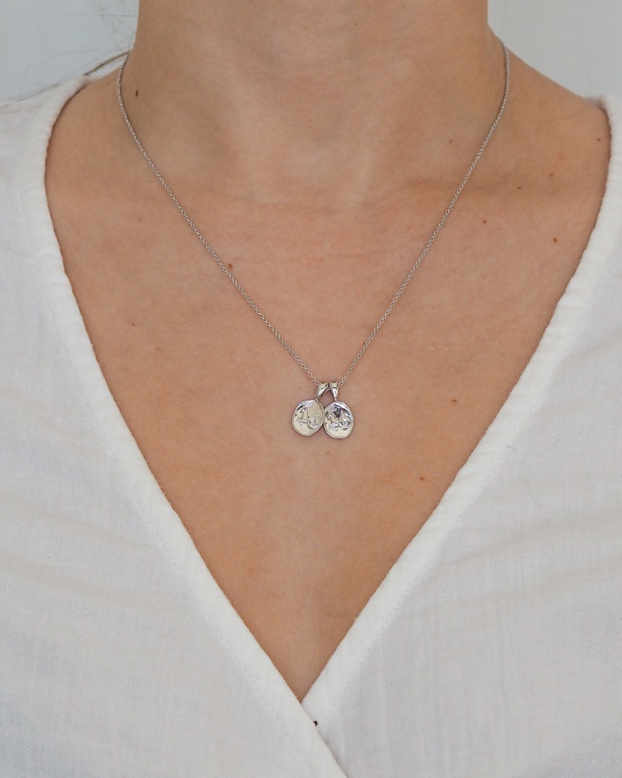 Necklaces YCL Jewels | Capricorn Ii Necklace - Sterling Silver | 2 Small