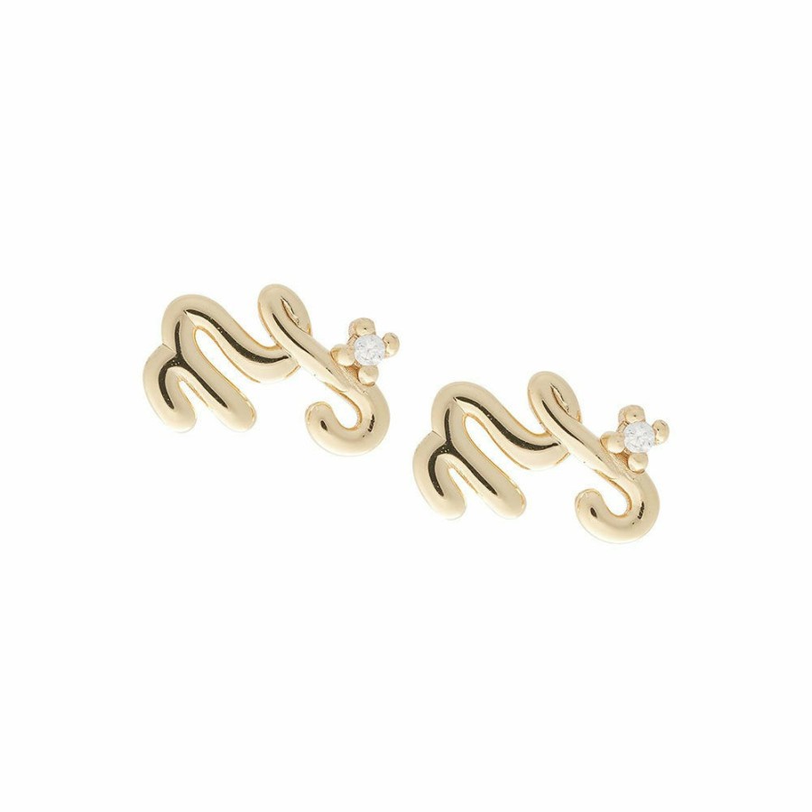 Necklaces YCL Jewels | Capricorn Symbol Studs