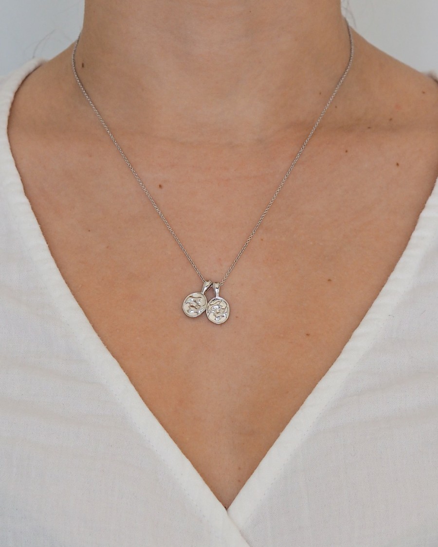 Necklaces YCL Jewels | Pisces Ii Necklace - Sterling Silver | 2 Small