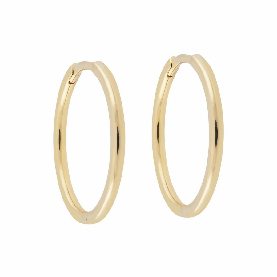 Shop YCL Jewels Everyday Hoops | 20Mm Sleeper Hoops | 9K Solid Gold