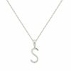 Necklaces YCL Jewels | Initial Pendant Necklace - Sterling Silver