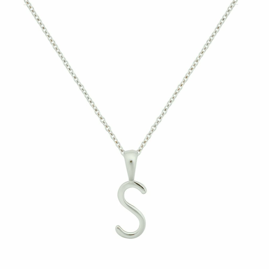 Necklaces YCL Jewels | Initial Pendant Necklace - Sterling Silver