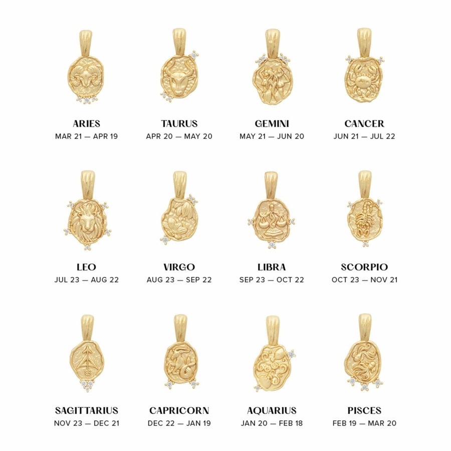 Shop YCL Jewels Star Sign & Birthstone Pendants | Zodiac Amulet Pendant