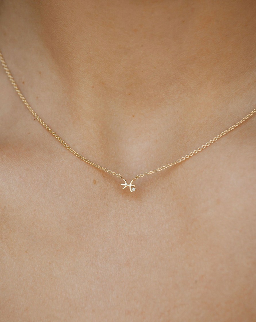 Necklaces YCL Jewels | Pisces Symbol Choker