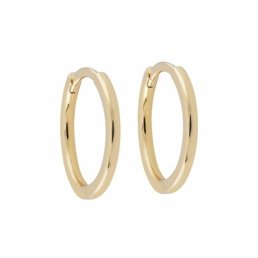 Shop YCL Jewels Everyday Hoops | 15Mm Sleeper Hoops | 9K Solid Gold