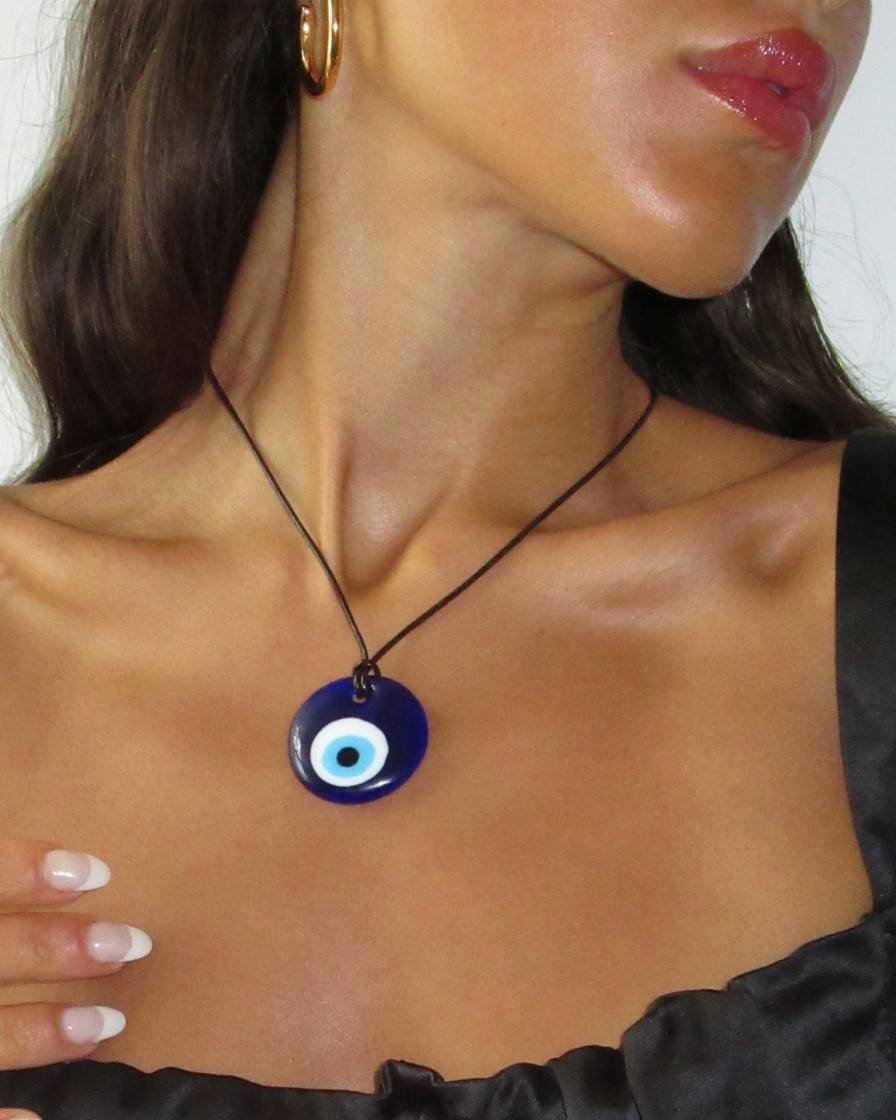 Necklaces YCL Jewels | Glass Mati Evil Eye Necklace