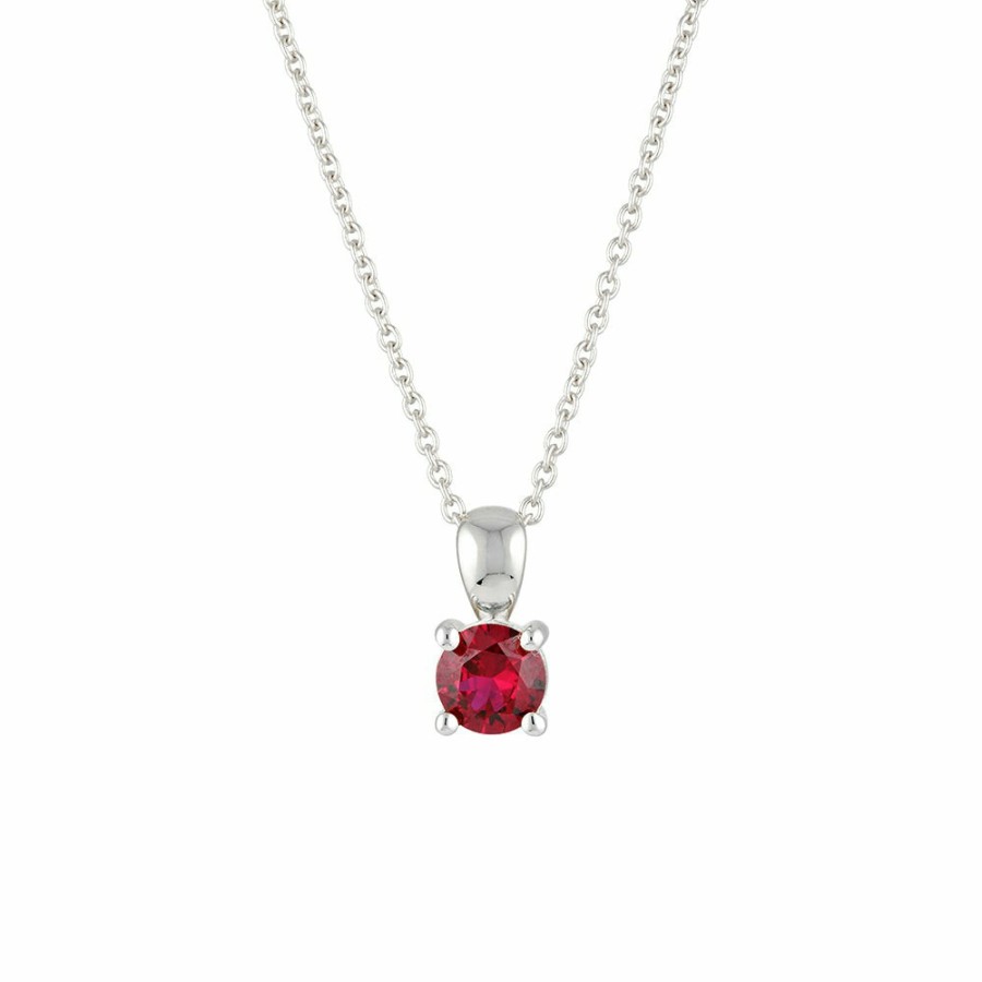 Necklaces YCL Jewels | July Birthstone Necklace - Sterling Silver