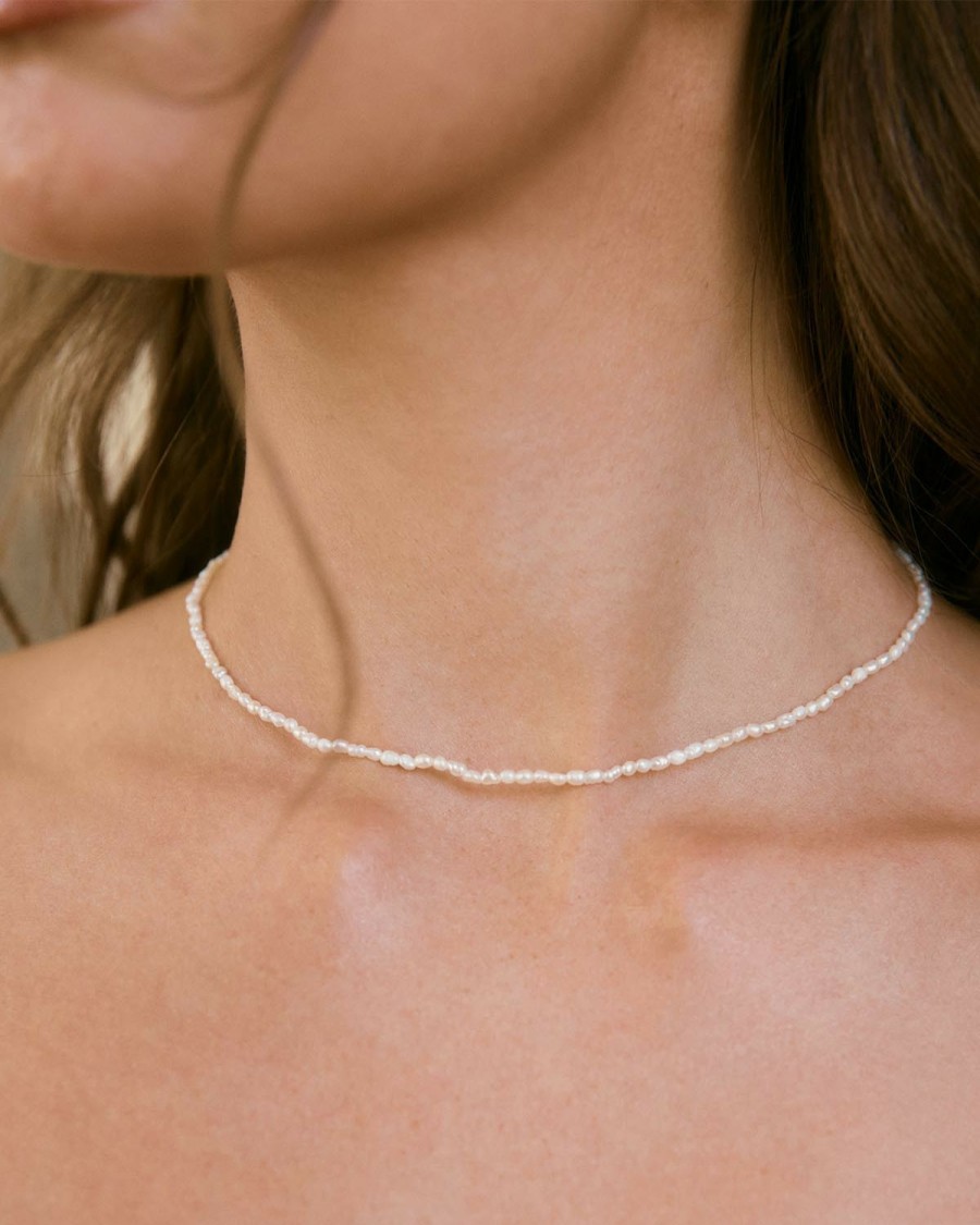 Necklaces YCL Jewels Chokers | Petite Pearl Purienne Necklace