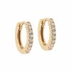 Shop YCL Jewels Everyday Hoops | Pave Hoops