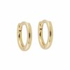 Shop YCL Jewels Huggies | 10Mm Sleeper Hoops | 9K Solid Gold