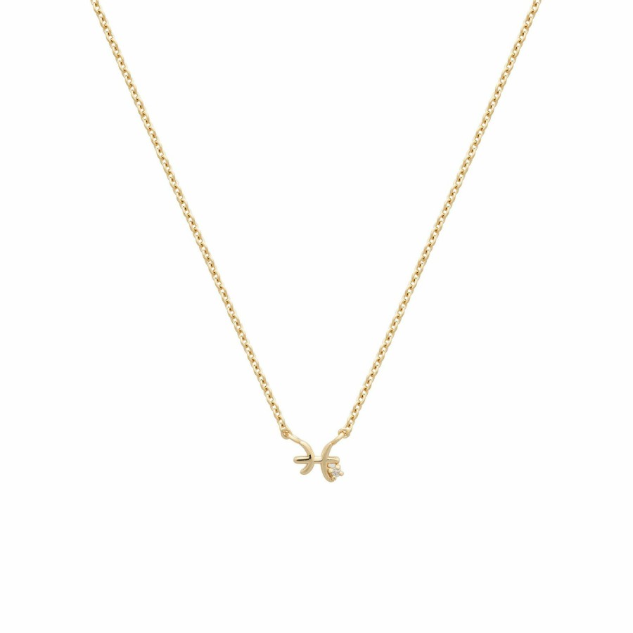 Necklaces YCL Jewels Chokers | Pisces Symbol Choker