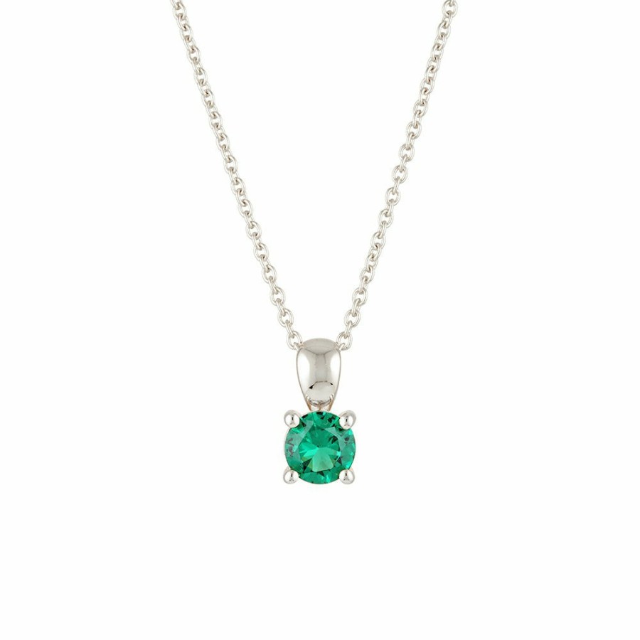 Necklaces YCL Jewels | May Birthstone Necklace - Sterling Silver