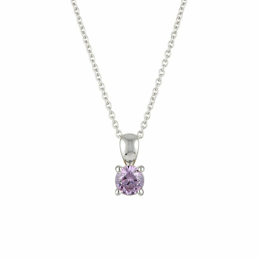 Necklaces YCL Jewels | February Birthstone Necklace - Sterling Silver